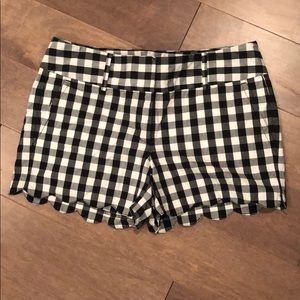Ann Taylor signature checkered shorts